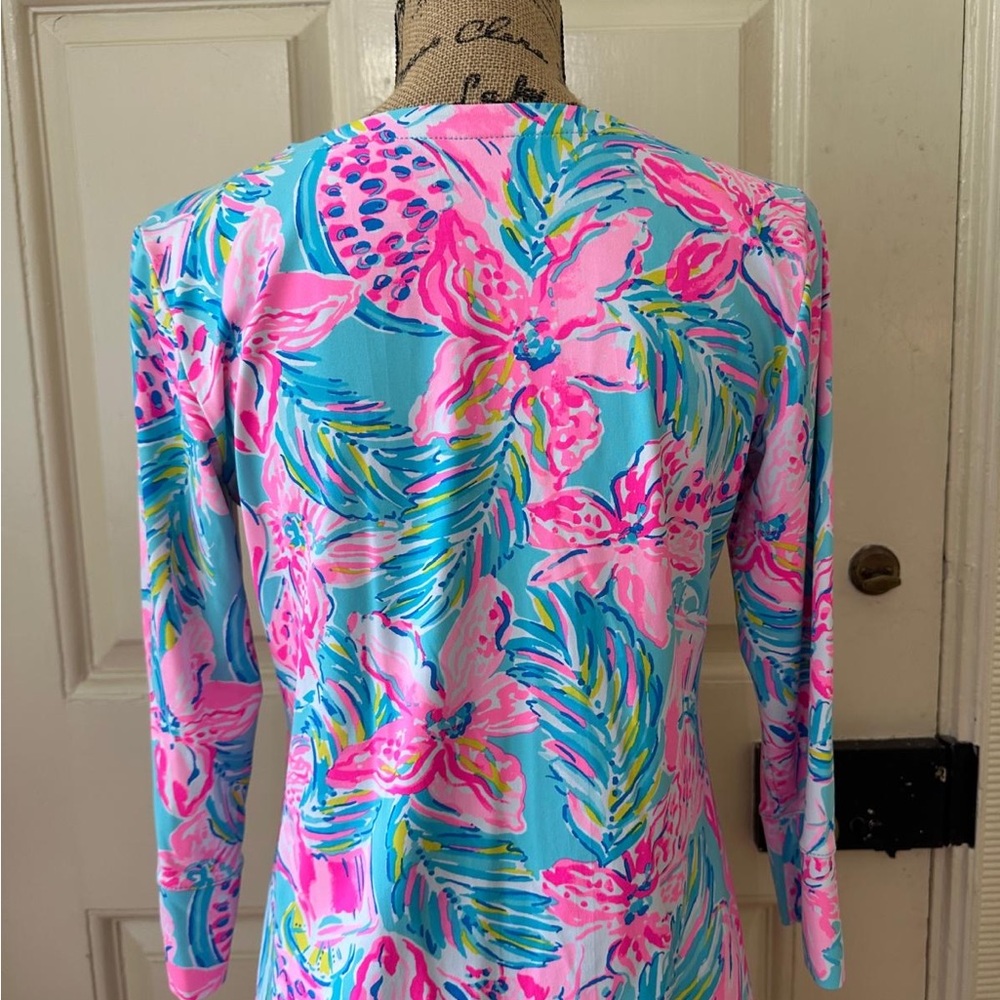 Lilly Pulitzer Pink and Blue Floral Dress - Picture 8 of 9